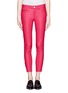 Main View - Click To Enlarge - J BRAND - Nappa leather midrise capri pants