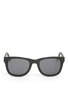 Main View - Click To Enlarge - KRIS VAN ASSCHE - Rubberized square-frame optical glasses