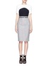 Main View - Click To Enlarge - JASON WU - Contrasting colour dress