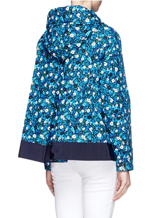 Back View - Click To Enlarge - SACAI LUCK - Floral print flare back jacket
