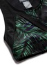 Detail View - Click To Enlarge - WE ARE HANDSOME - 'Jag' leaf print mesh back active bra