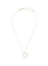 Main View - Click To Enlarge - TASAKI - 'Danger Heart' diamond freshwater pearl pendant necklace