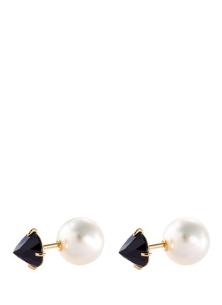 Main View - Click To Enlarge - TASAKI - 'Refined Rebellion Signature' Akoya pearl spinel earrings