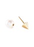 Detail View - Click To Enlarge - TASAKI - Refined Rebellion Signature' Akoya pearl 18k yellow gold earrings