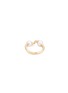  - TASAKI - Danger Fang' diamond akoya pearl 18k yellow gold ring