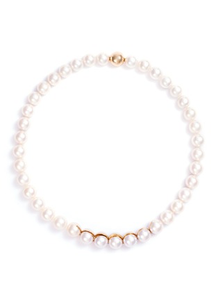 Main View - Click To Enlarge - TASAKI - 'Sliced' freshwater pearl 18k yellow gold necklace