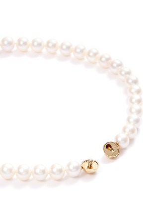  - TASAKI - 'Sliced' freshwater pearl 18k yellow gold necklace