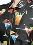 Detail View - Click To Enlarge - - - Cocktail print silk pyjama shirt