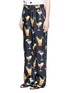 Front View - Click To Enlarge - - - Cocktail print silk pyjama pants