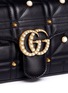  - GUCCI - 'GG Marmont' embellished matelassé leather shoulder bag