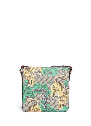 Detail View - Click To Enlarge - GUCCI - Bengal tiger print GG Supreme canvas messenger bag