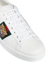 Detail View - Click To Enlarge - GUCCI - 'Ace' tiger embroidered leather sneakers