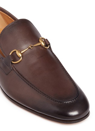 Detail View - Click To Enlarge - GUCCI - 'Jordaan' horsebit leather loafers