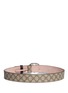 Back View - Click To Enlarge - GUCCI - Logo plate GG Supreme canvas belt