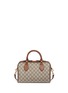 Detail View - Click To Enlarge - GUCCI - 'Linea A' small floral embroidered GG Supreme Boston bag