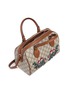  - GUCCI - 'Linea A' small floral embroidered GG Supreme Boston bag