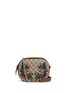 Main View - Click To Enlarge - GUCCI - 'Linea A' small floral embroidered GG Supreme crossbody bag