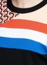 Detail View - Click To Enlarge - P.E NATION - 'Half Pipe' mixed stripe print French terry sweatshirt
