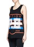 Front View - Click To Enlarge - P.E NATION - 'The Glide' varsity print tank top
