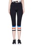 Main View - Click To Enlarge - P.E NATION - 'The Scoop' stripe print performance 3/4 leggings