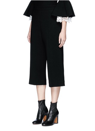 Front View - Click To Enlarge - MACGRAW - 'Esquire' cropped crepe pants