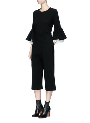 Figure View - Click To Enlarge - MACGRAW - 'Esquire' cropped crepe pants