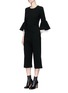 Figure View - Click To Enlarge - MACGRAW - 'Esquire' cropped crepe pants