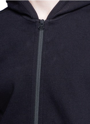 Detail View - Click To Enlarge - 73176 - Triple stripe embroidered zip hoodie