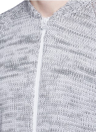 Detail View - Click To Enlarge - 73176 - Ombré Merino wool-cotton track jacket