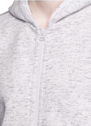 Detail View - Click To Enlarge - 73176 - Triple stripe embroidered zip hoodie