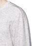 Detail View - Click To Enlarge - 73176 - Triple stripe embroidered bonded sweatshirt