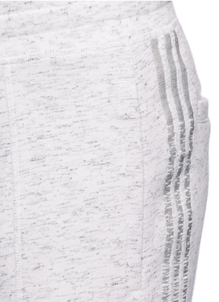 Detail View - Click To Enlarge - 73176 - Triple stripe embroidered bonded pants