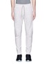 Main View - Click To Enlarge - 73176 - Triple stripe embroidered bonded pants