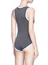 Back View - Click To Enlarge - TOPSHOP - Logo print sleeveless bodysuit