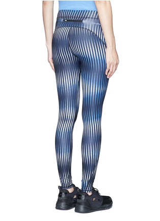 Back View - Click To Enlarge - TOPSHOP - 'K Print' electric stripe print performance leggings