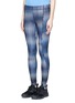 Front View - Click To Enlarge - TOPSHOP - 'K Print' electric stripe print performance leggings