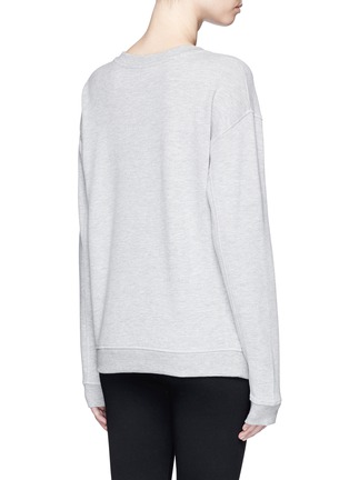 Back View - Click To Enlarge - TOPSHOP - Logo print peached cotton sweatshirt