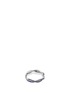 Main View - Click To Enlarge - ETERNAMÉ - 'Entrelacs' sapphire pavé 18k white gold ring