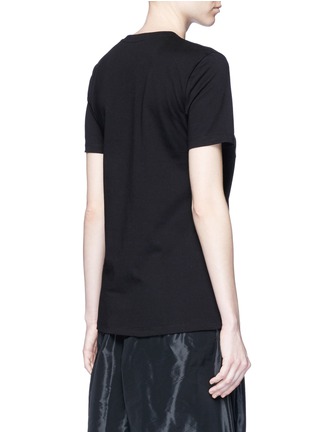 Back View - Click To Enlarge - ÊTRE CÉCILE - 'Dog Ring' embroidered cotton jersey T-shirt