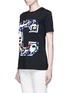 Front View - Click To Enlarge - ÊTRE CÉCILE - 'Big C' abstract leopard print embroidery T-shirt