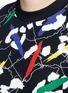 Detail View - Click To Enlarge - ÊTRE CÉCILE - 'Leopard' brushstroke print cotton sweatshirt