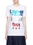 Main View - Click To Enlarge - ÊTRE CÉCILE - 'Champ Élysées' foil slogan print T-shirt