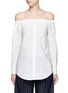 Main View - Click To Enlarge - EQUIPMENT - 'Gretchen' off-shoulder cotton poplin shirt