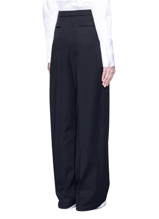 Back View - Click To Enlarge - PORTS 1961 - Virgin wool suiting wide leg pants