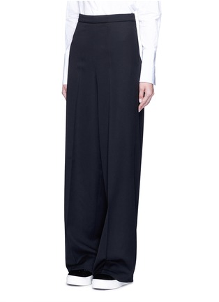 Front View - Click To Enlarge - PORTS 1961 - Virgin wool suiting wide leg pants