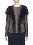 Main View - Click To Enlarge - LANVIN - Eyelet broderie anglaise ruffle top