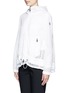 Front View - Click To Enlarge - MONCLER - 'ROMBOU' SANGALLO LACE A-LINE HOOD JACKET