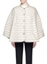 Detail View - Click To Enlarge - MONCLER - 'Chinchard' hooded down cape jacket