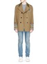 Figure View - Click To Enlarge - VALENTINO GARAVANI - Ethnic embroidery double breasted twill coat