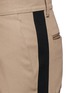 Detail View - Click To Enlarge - VALENTINO GARAVANI - Tuxedo stripe cotton Cavalry twill pants